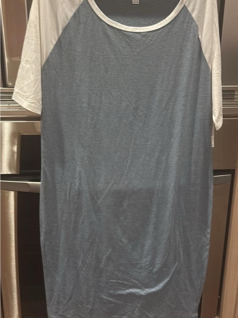 LuLaRoe Julia in Blue and White